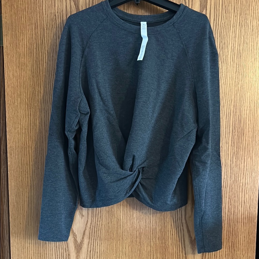 Lululemon Women's Gray Knotted Top